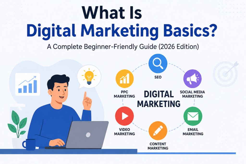 What Is Digital Marketing Basics? Complete beginner-friendly guide 2026